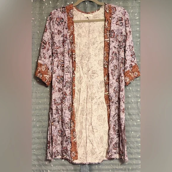 Maurices Floral Patterned Women's Kimono Blouse - Picture 3 of 3